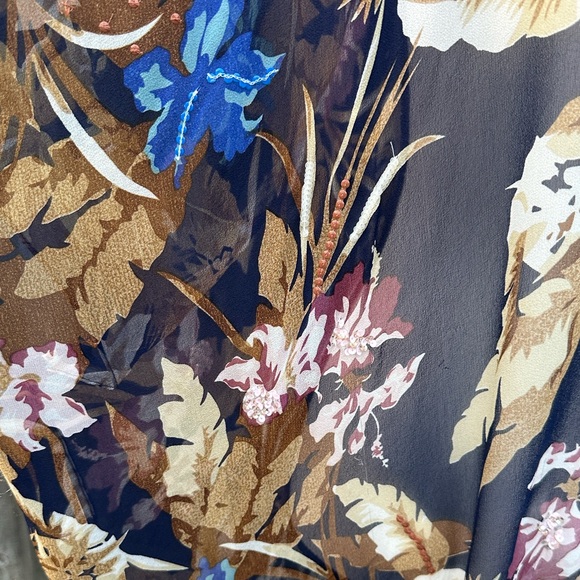 Anthropologie Vasilisa Silk Kimono EUC - Picture 9 of 16